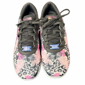 Skechers Woman’s Floral & Leopard Print Sneakers Machine Washable - Size 11 NWT